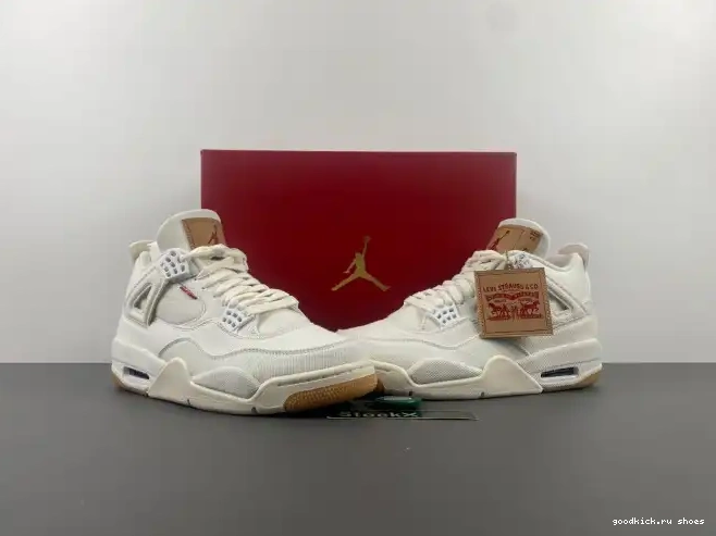Jordan 4 Levi's Air x 'White' AO2571-100 0621
